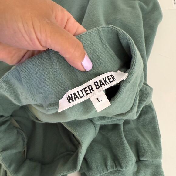 Walter Baker Womens Devon Joggers High Rise 27” Green - Size L - Picture 7 of 10